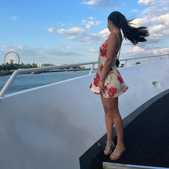 Meshki Dresses & Skirts - Meshki Rose Satin Dress